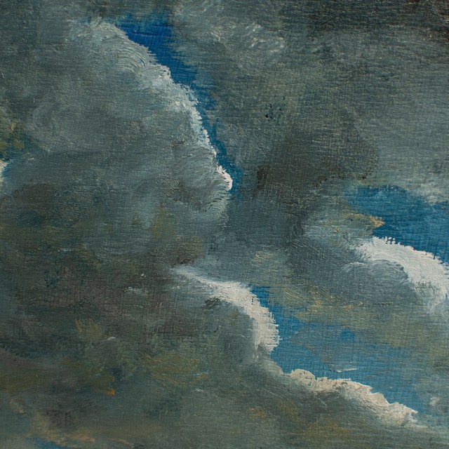 Extensive Landscape with Grey Clouds