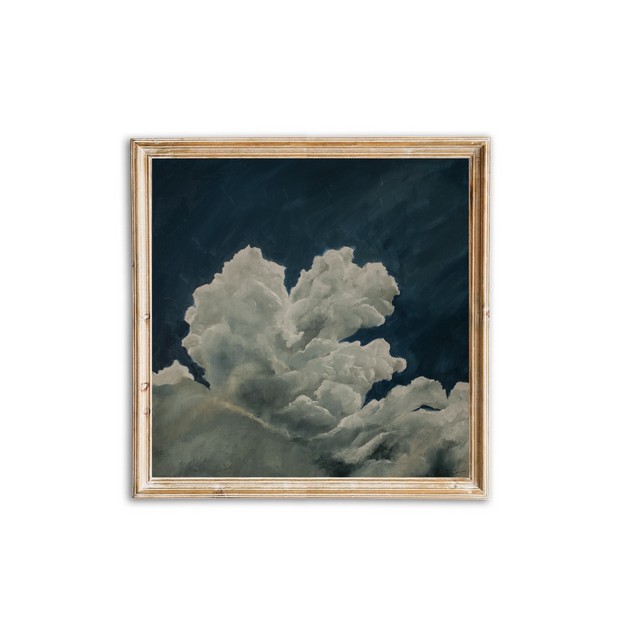 White cloud on cardboard.