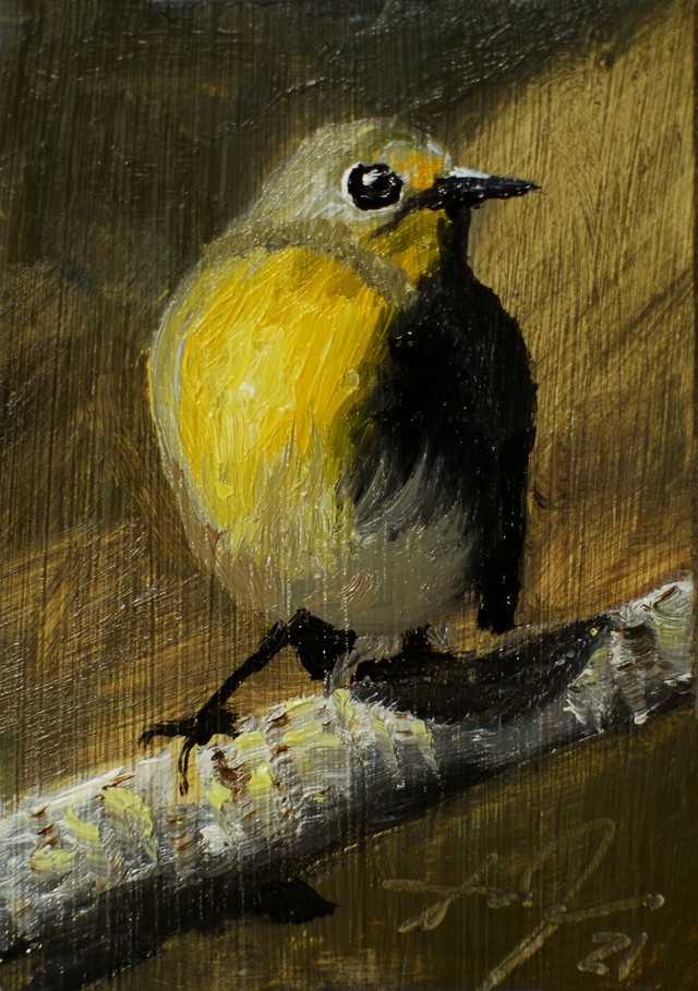 Yellow bird ACEO