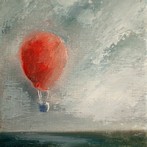 Red Hot air balloon.